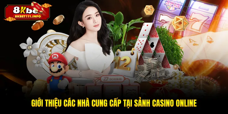 Giới thiệu các nhà cung cấp tại sảnh casino online